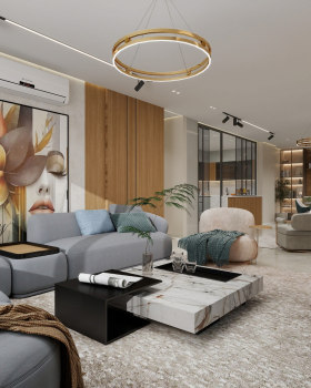 رفاهية السكن أمام الأهرامات