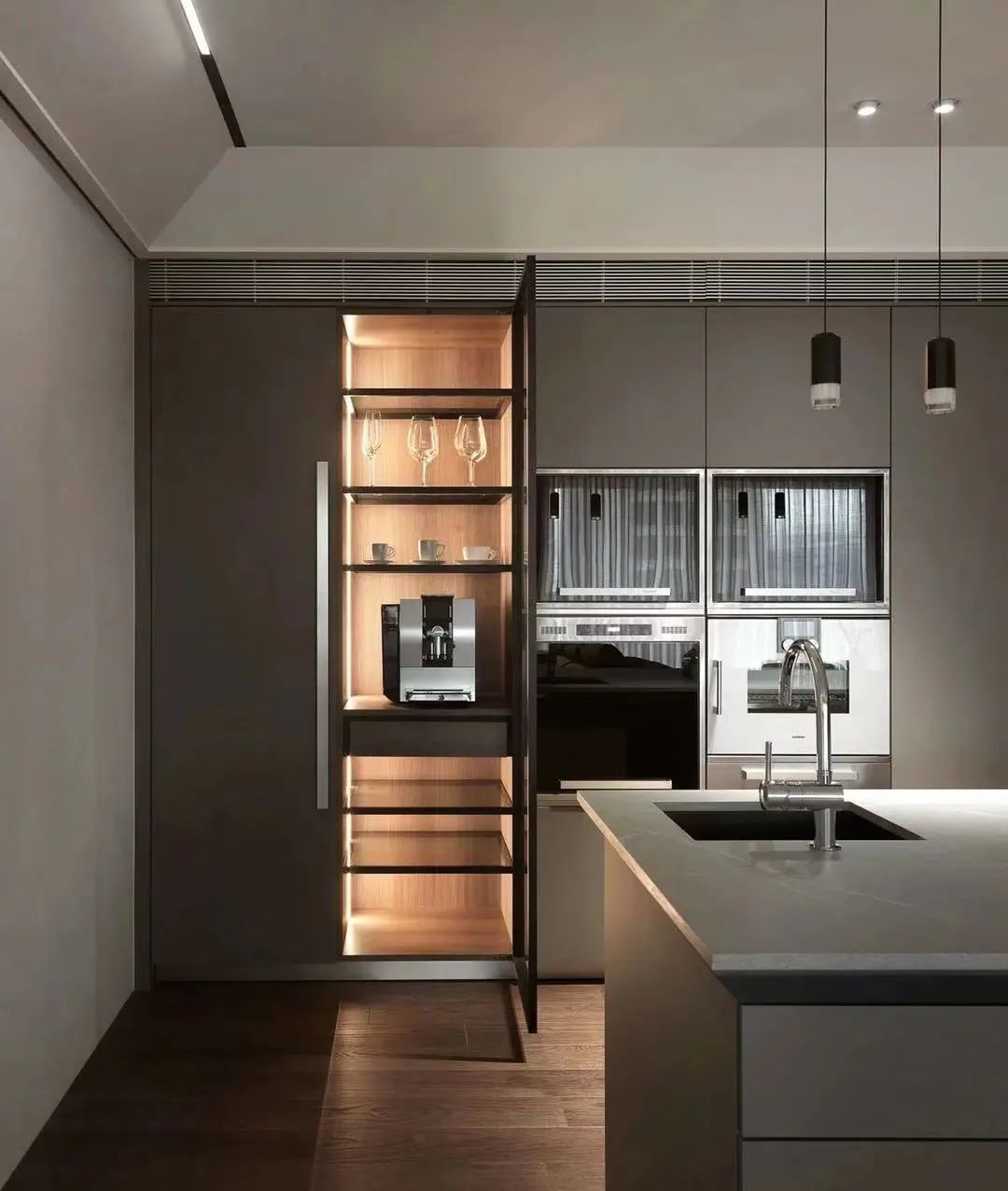 台中 132㎡灰棕色调住宅丨中国台中丨分子设计工作室-18