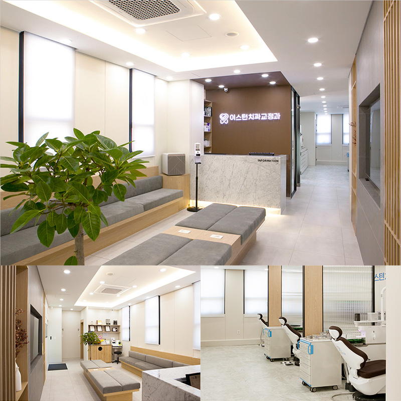 60 平现代高端齿科诊所设计，白色与木纹的摩登之选-1