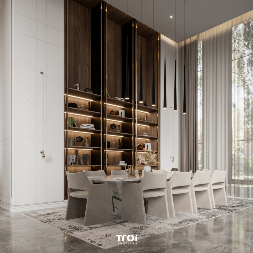 Dining Hall 室内设计丨Troi Design Studio-9