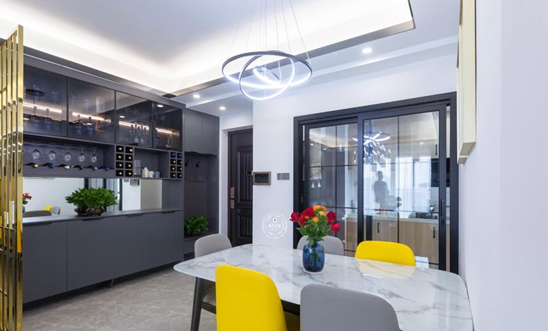 现代简约三居，落地实景惊艳亮相-5