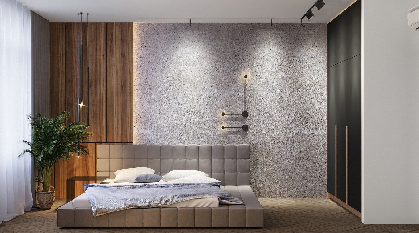 现代美学蓝灰色系空间设计-22