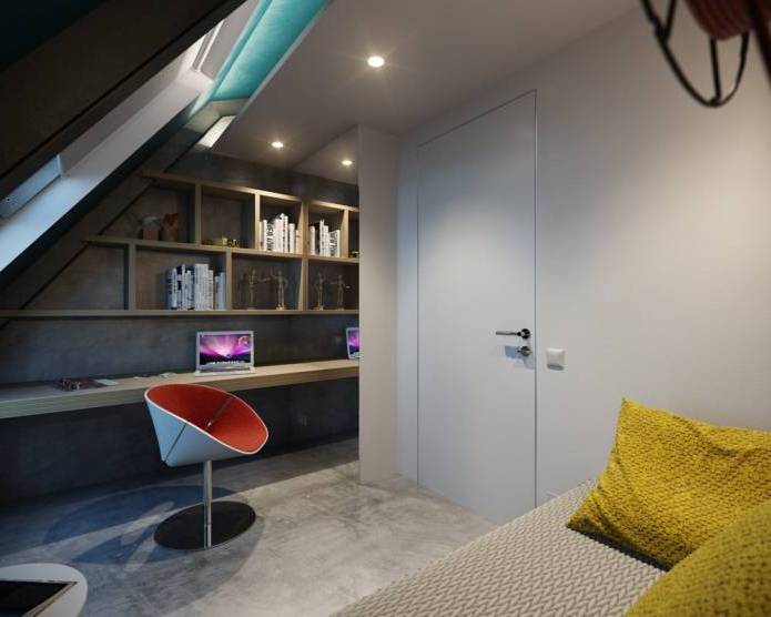 现代两层110平 loft 室内设计丨俄罗斯莫斯科丨PROforma-26