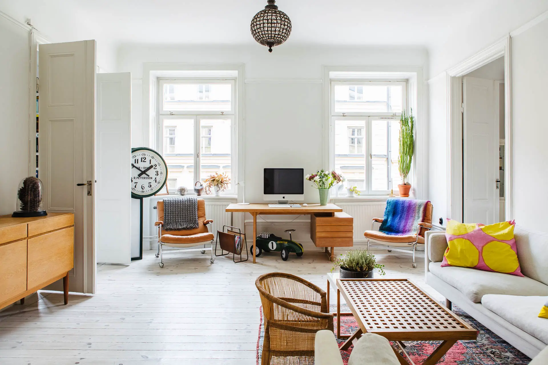 复古彩绘的 88 平米温馨家庭公寓-3