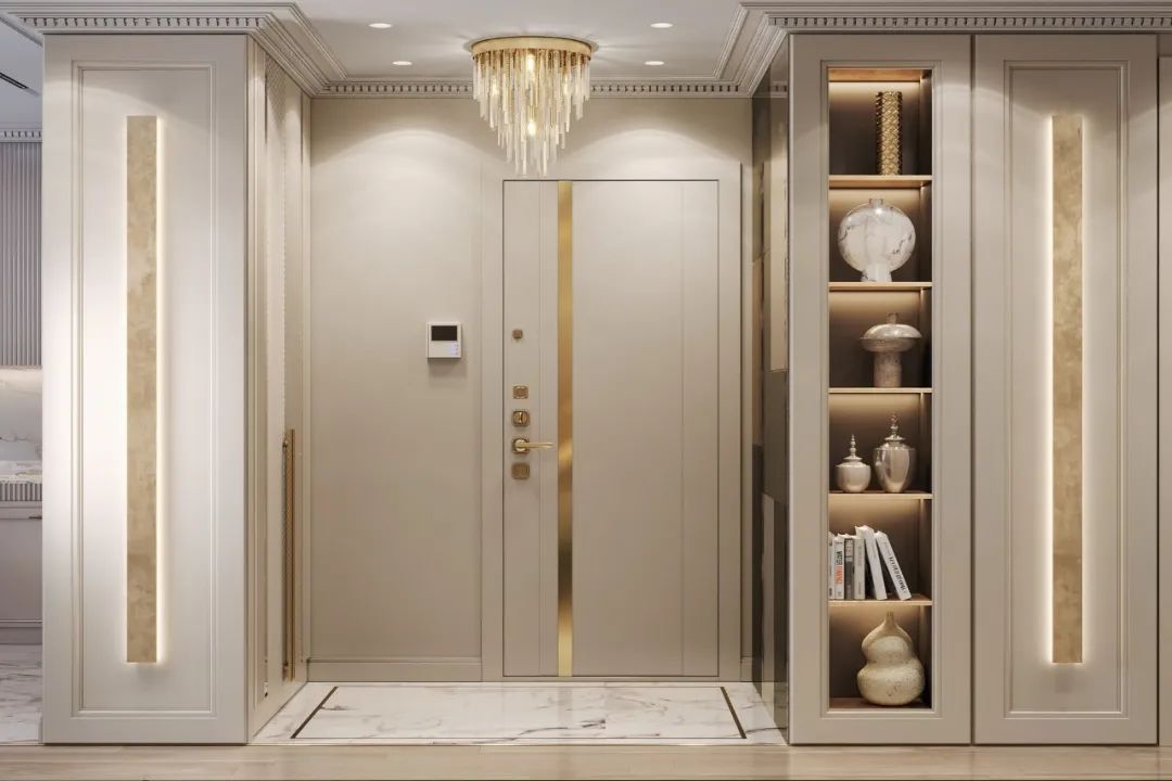 87㎡黄铜轻奢时尚家居丨Artis Interiors-5