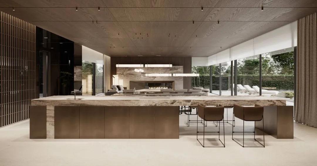 国际软装趋势--900㎡大别墅，豪宅专属永恒大地色-7