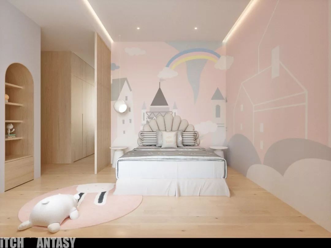 四层极简别墅，原木色温馨空间-78