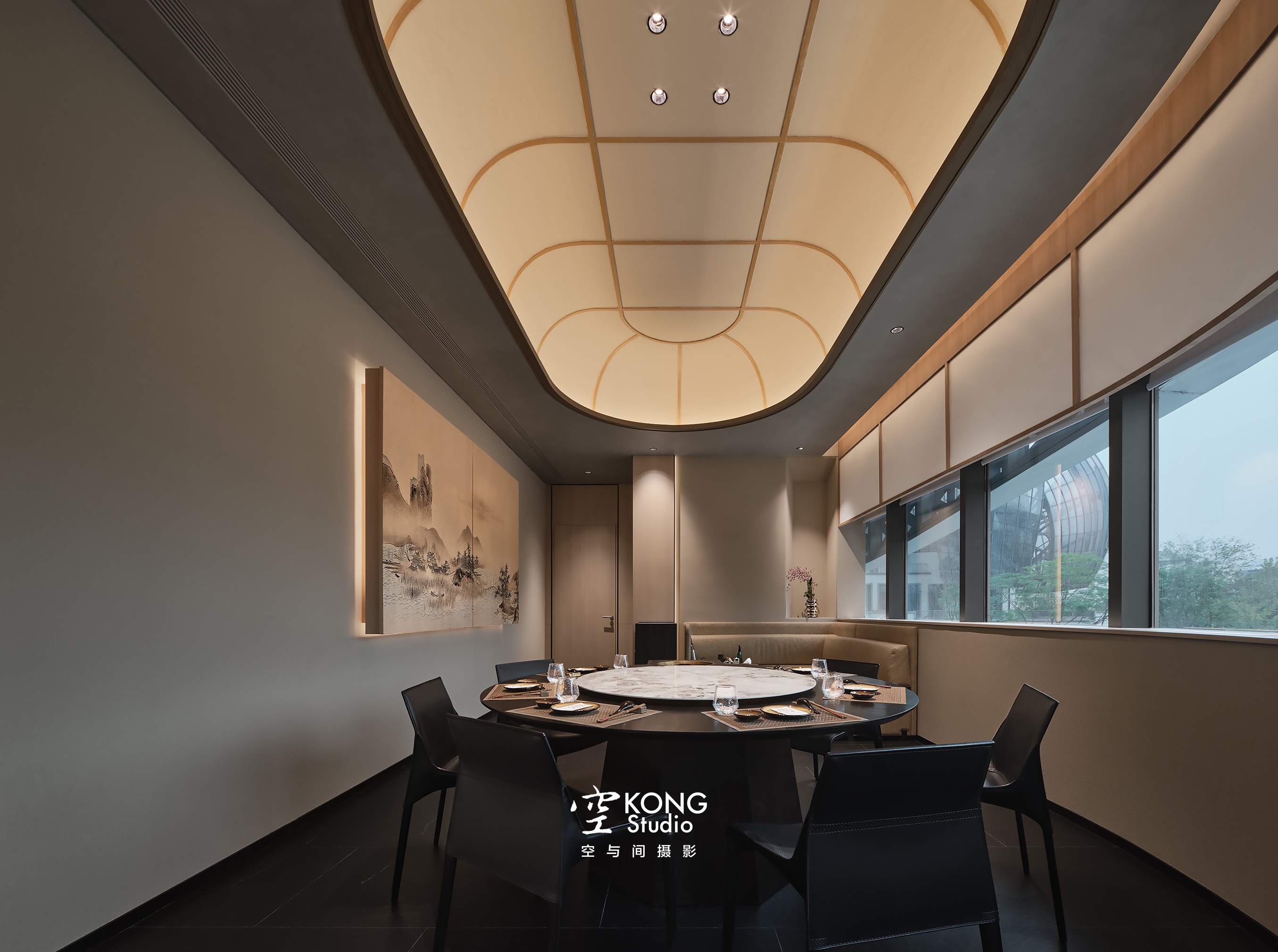 空与间摄影 | 暗黑系餐厅 灼与酌烧鸟店-16