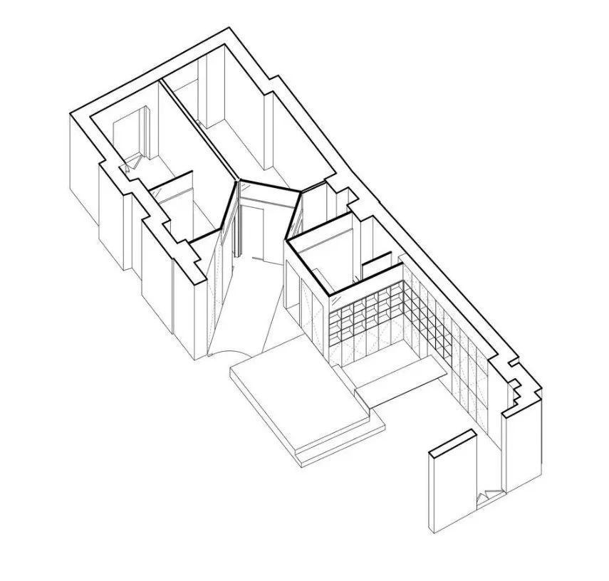 75㎡ 一房变两房，开放式布局更显宽敞  JCPCDR Architecture-2