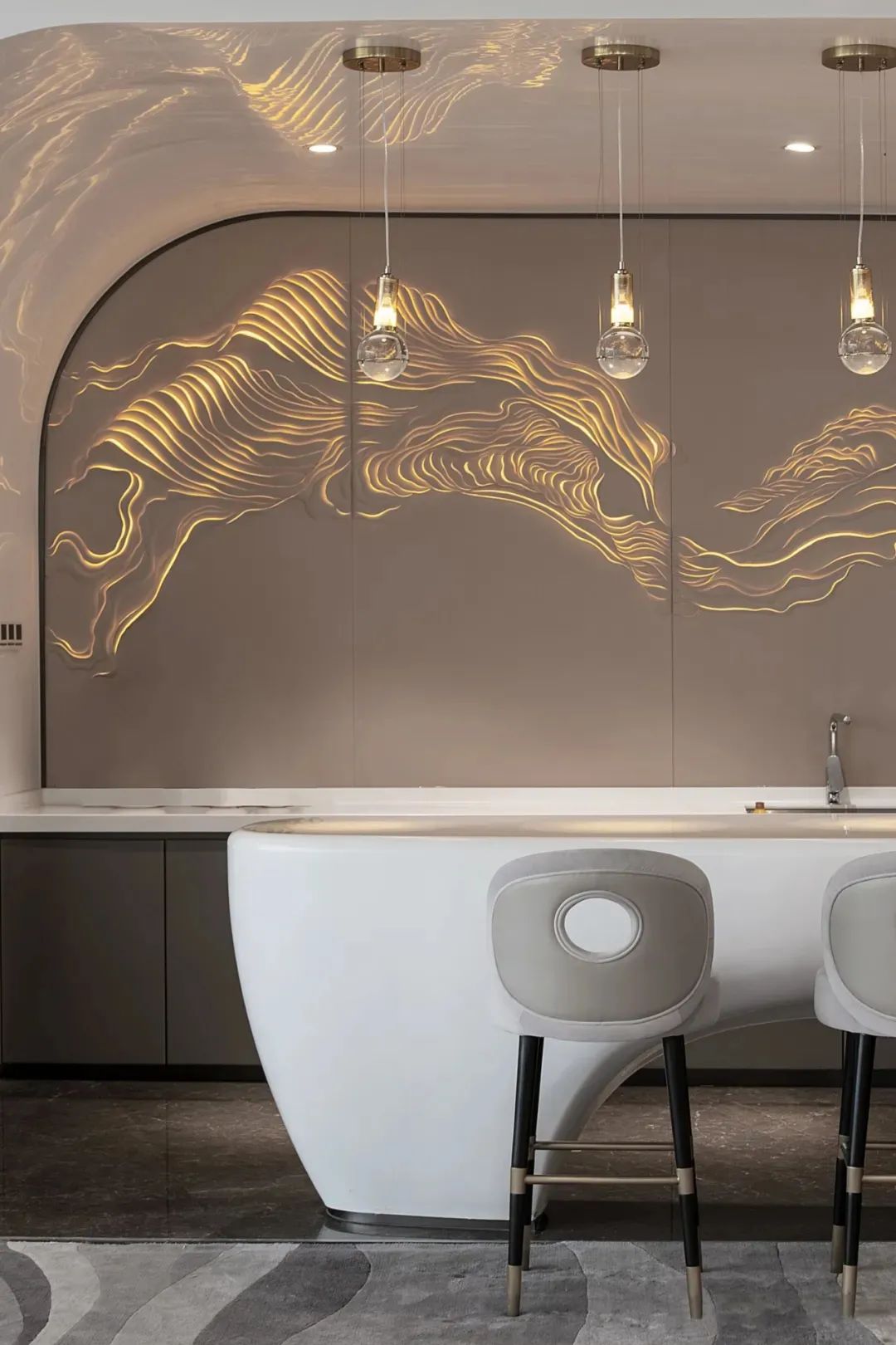 融创南昌·玖玺台销售中心 | 现代简约中的艺术与自然共生-50