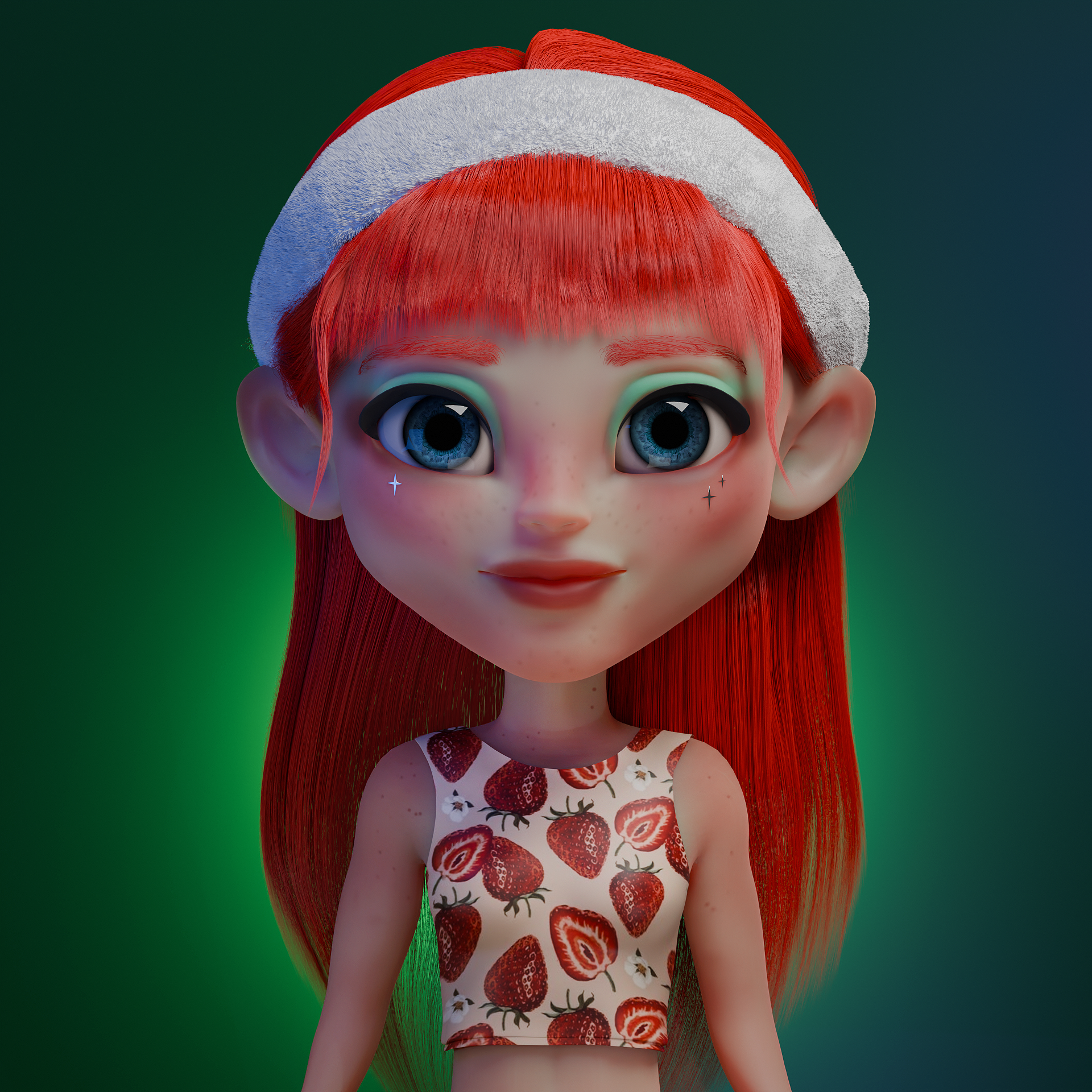 3D Character - Strawberry-0