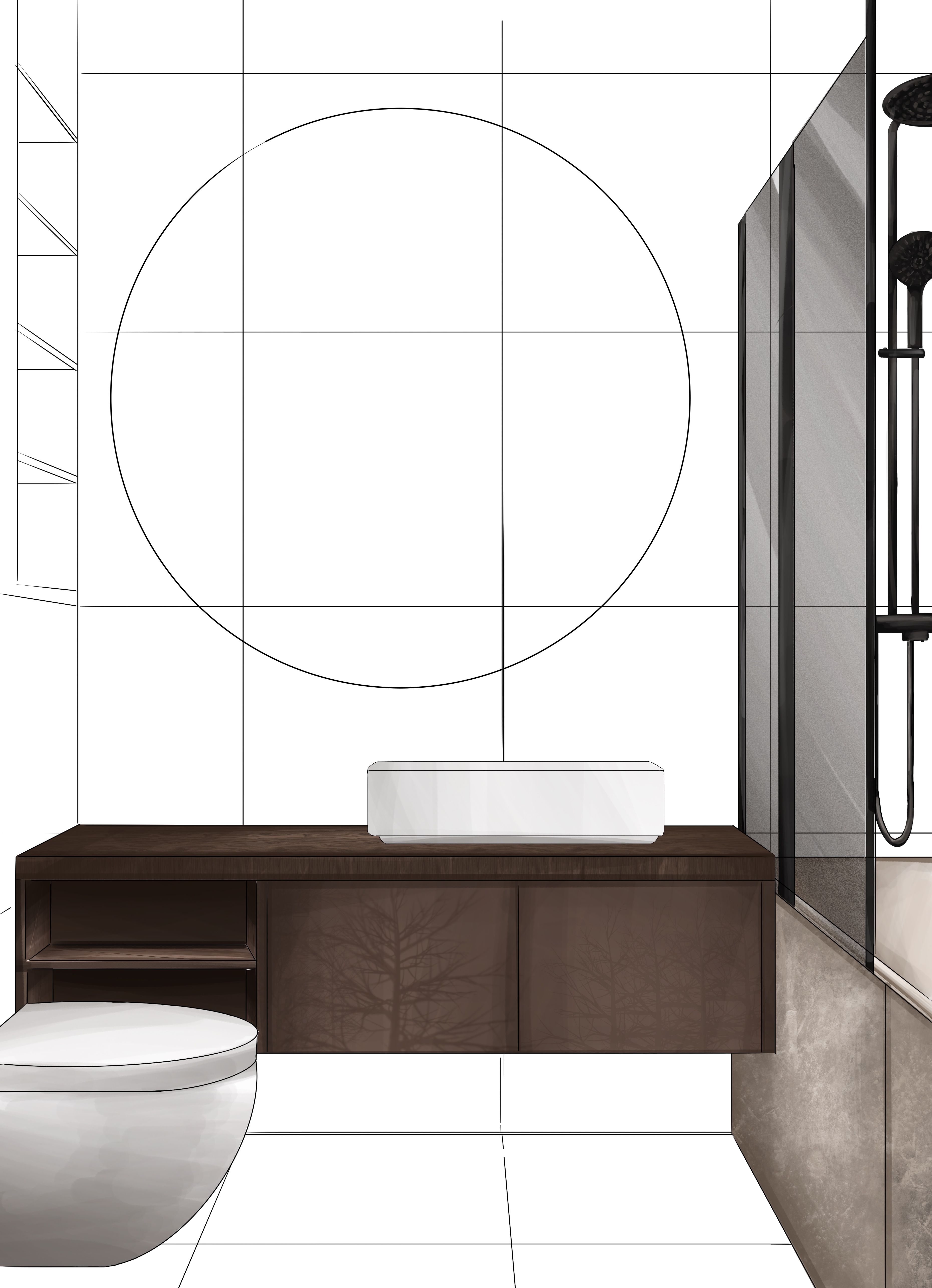 Interior sketch. Design project.Archisketch-2