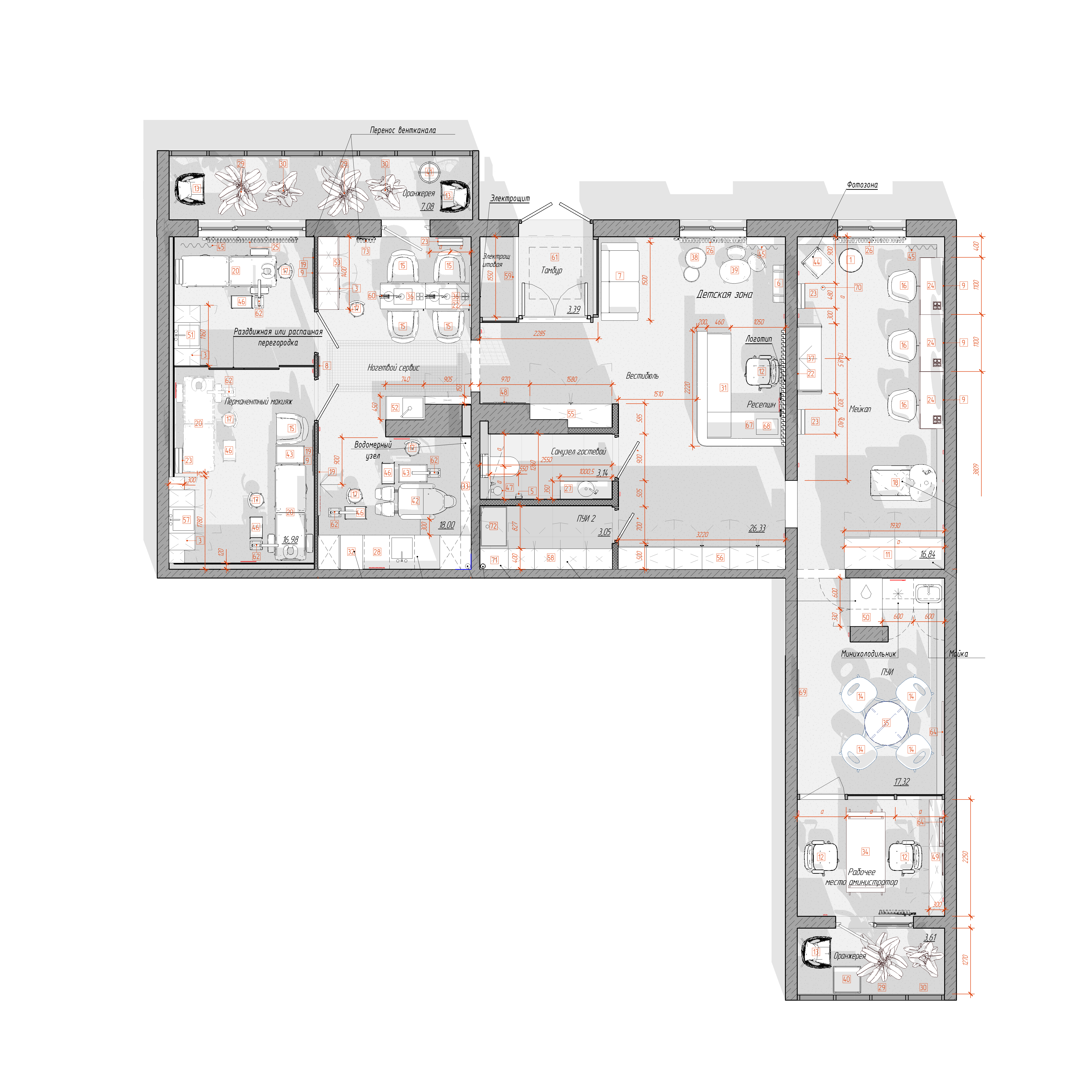 美容院室内设计丨Kate Selezneva-10