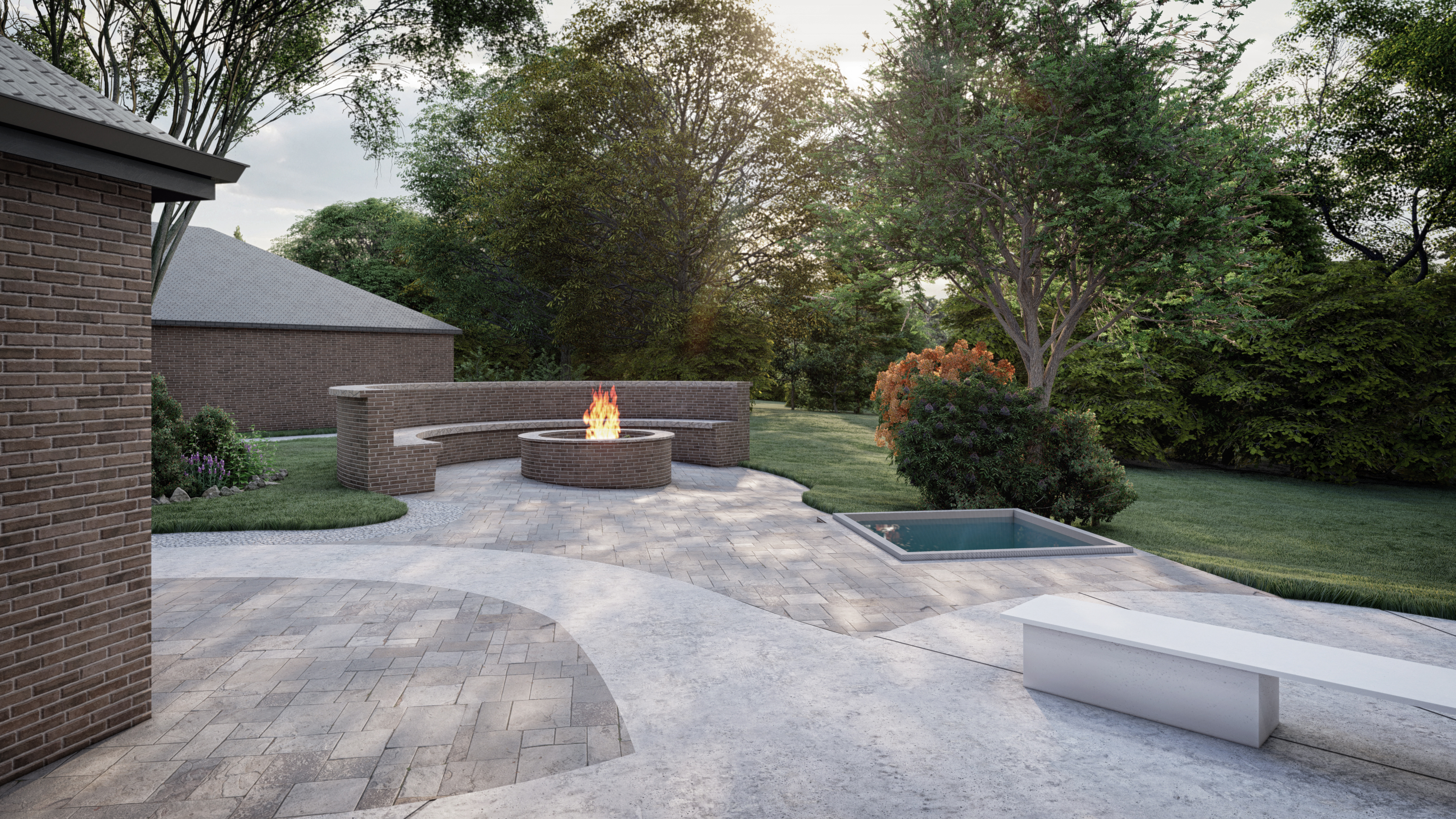 Pool Area & Fire Pit Visualization-3