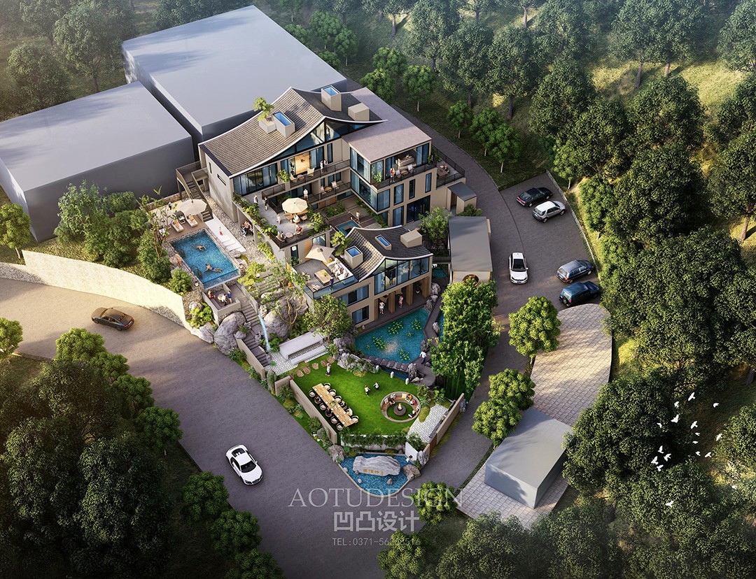 水泉映月民宿丨中国新乡丨河南凹凸环境艺术设计-24