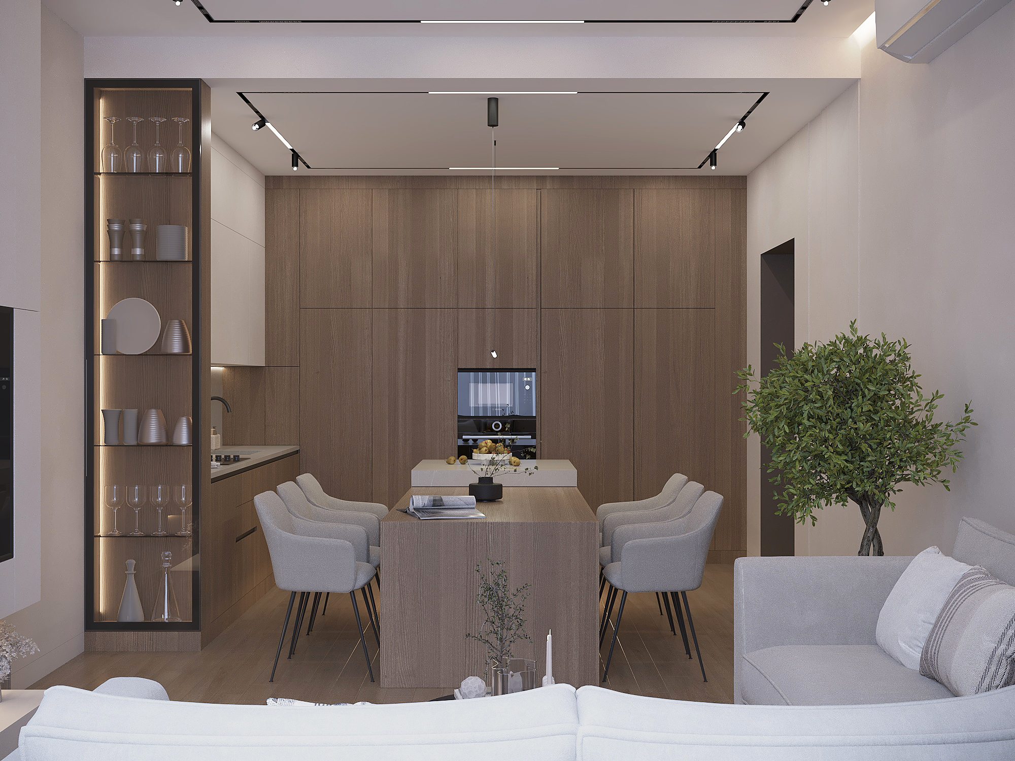 Студия в стиле минимализма-5