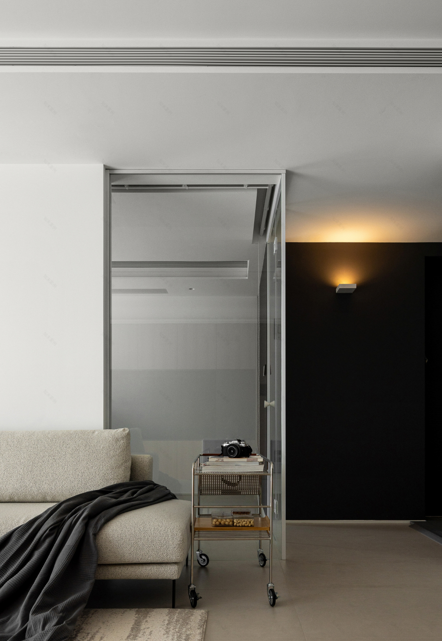 以木为序,120㎡室内极简生活空间设计丨费弗设计-4