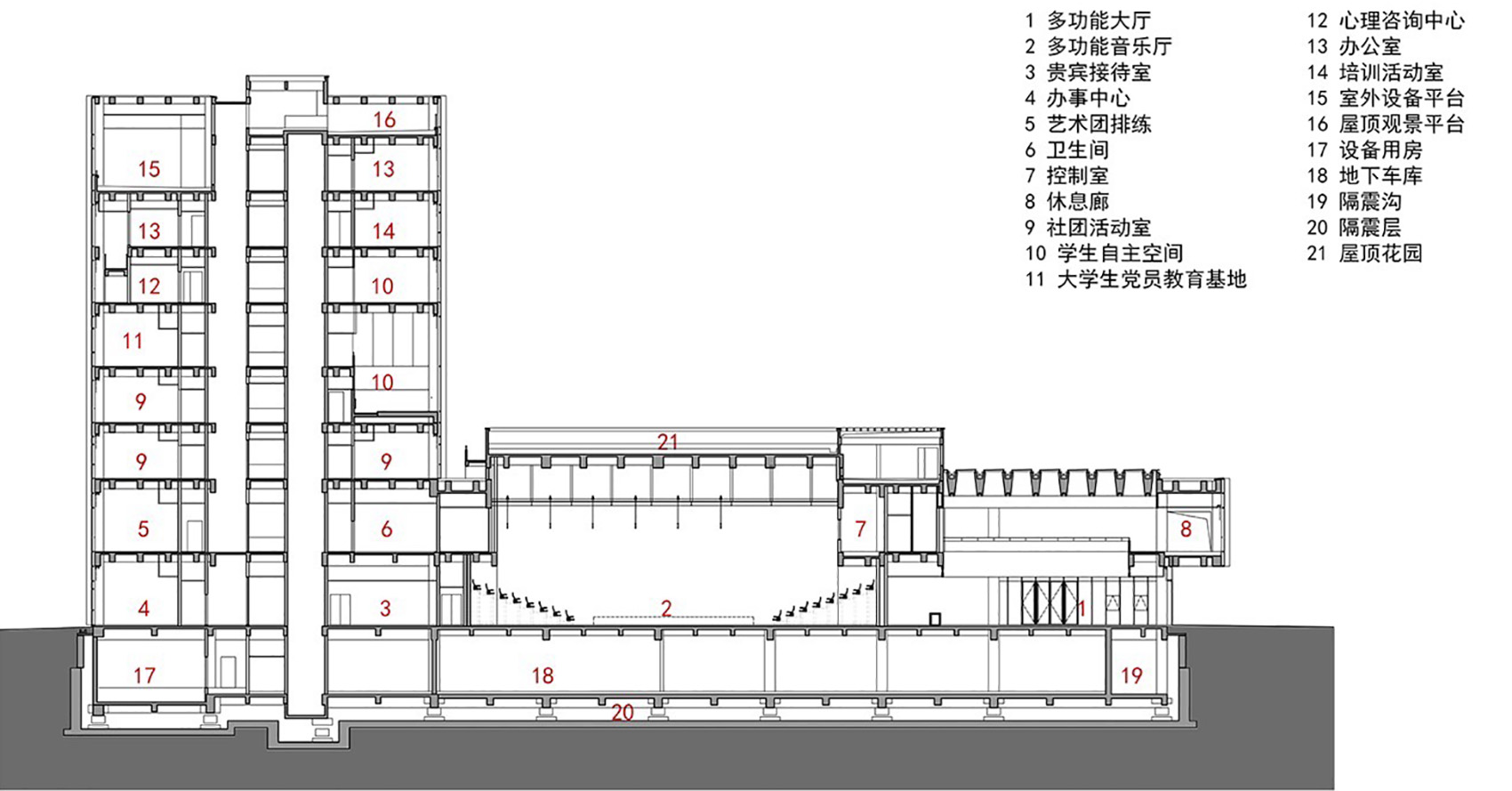 同济大学艺嘉楼（嘉定校区学生活动中心）丨中国上海丨同济大学建筑设计研究院（集团）有限公司 麟和建筑工作室-121