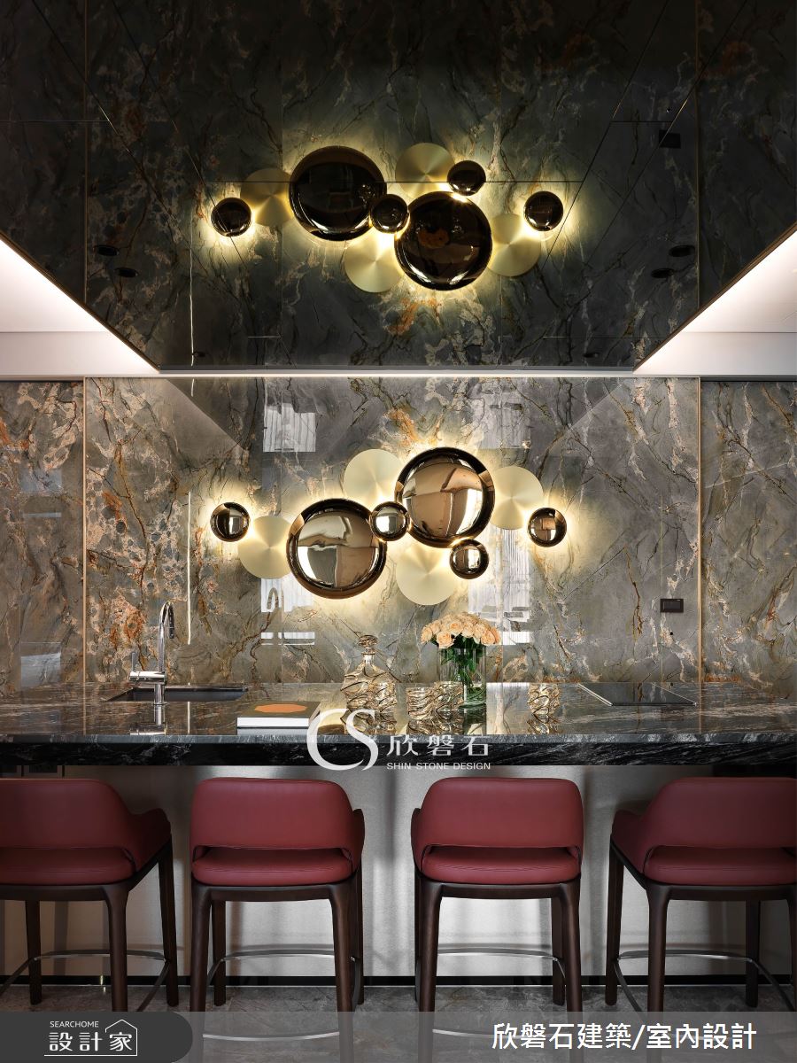 欣磐石·73  寶輝秋紅谷V·混搭風·95坪設計案例丨欣磐石建築.空間規劃-10