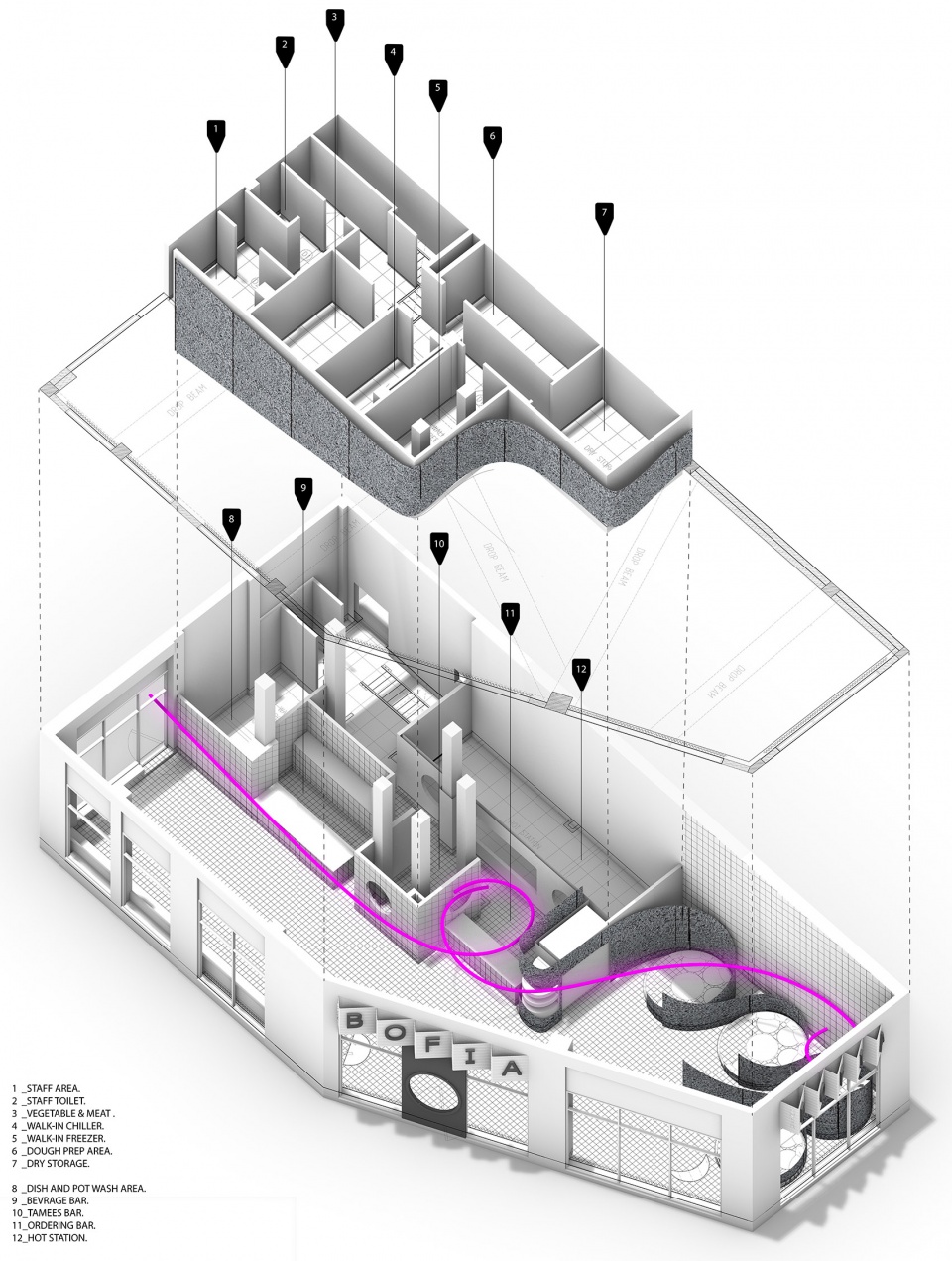 Bofia·The Tiled Cloud 餐厅设计丨沙特阿拉伯利雅得丨Azaz Architects-12