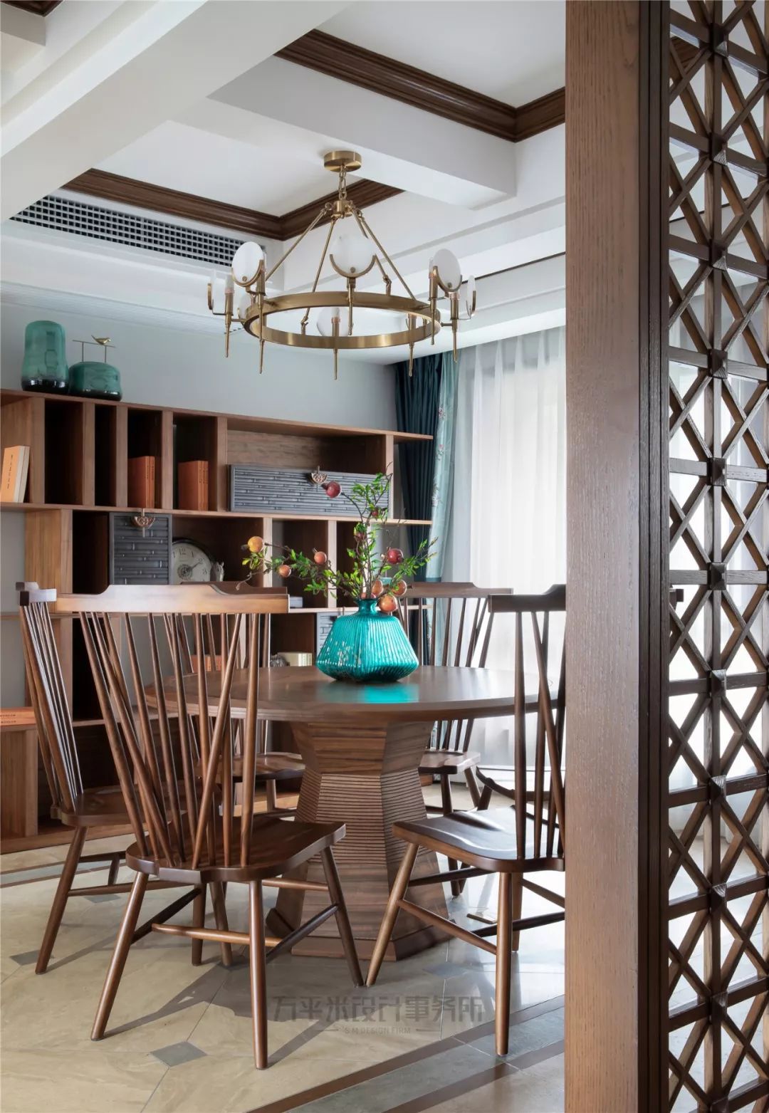 《远黛》 | 新中式风格,原木温暖,青蓝雅致,空间通透-30