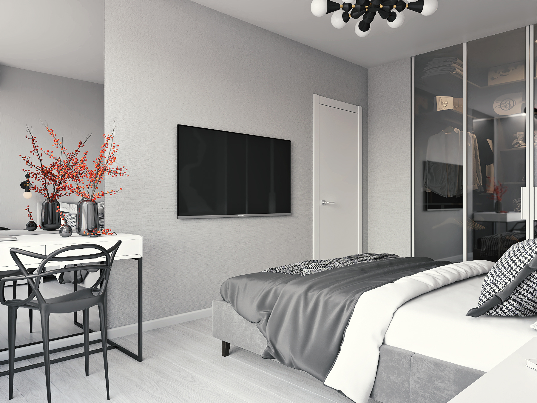 现代简约风格一居室室内设计-2