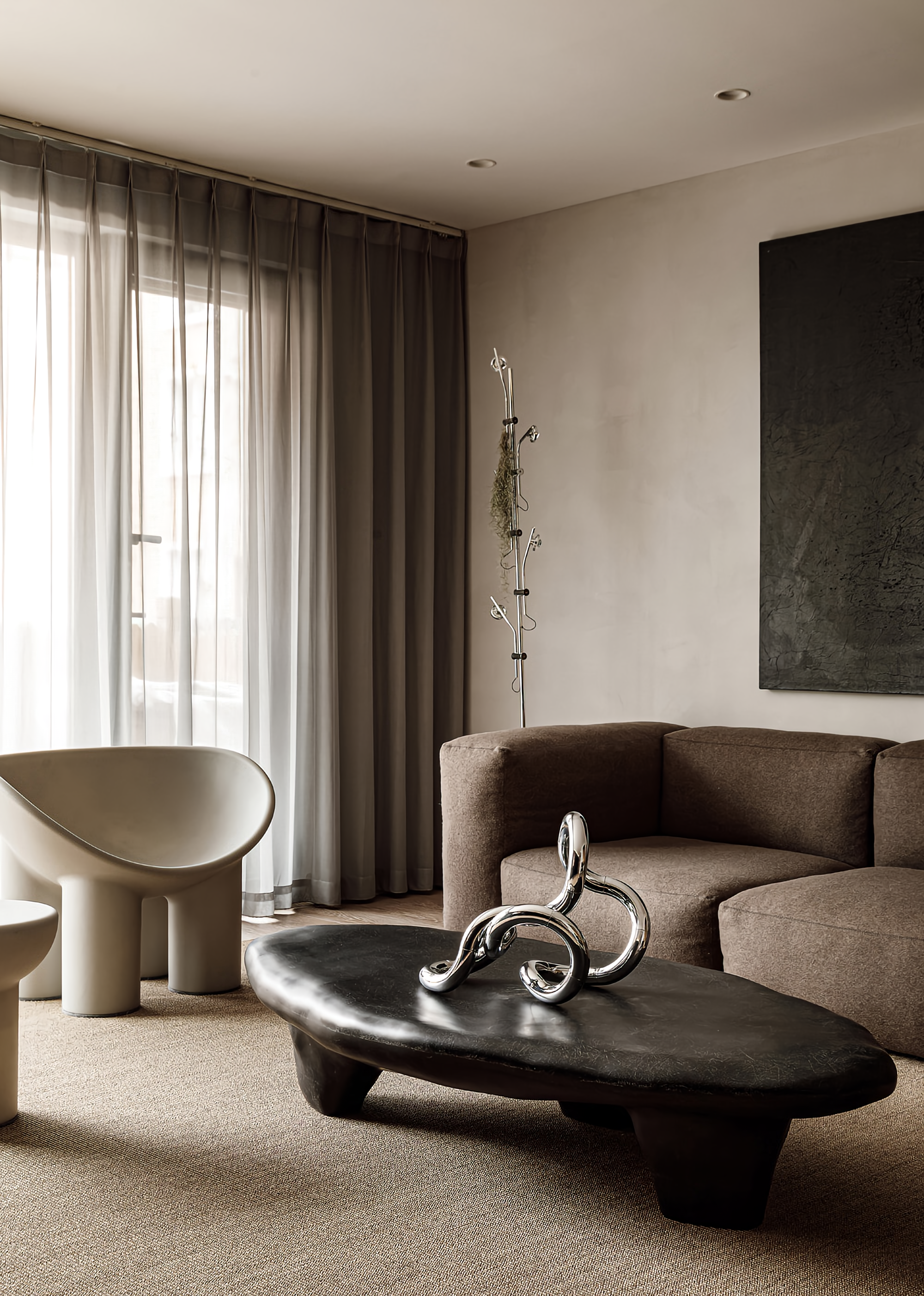 黑金色调的家丨中国北京丨NOTHING DESIGN-3