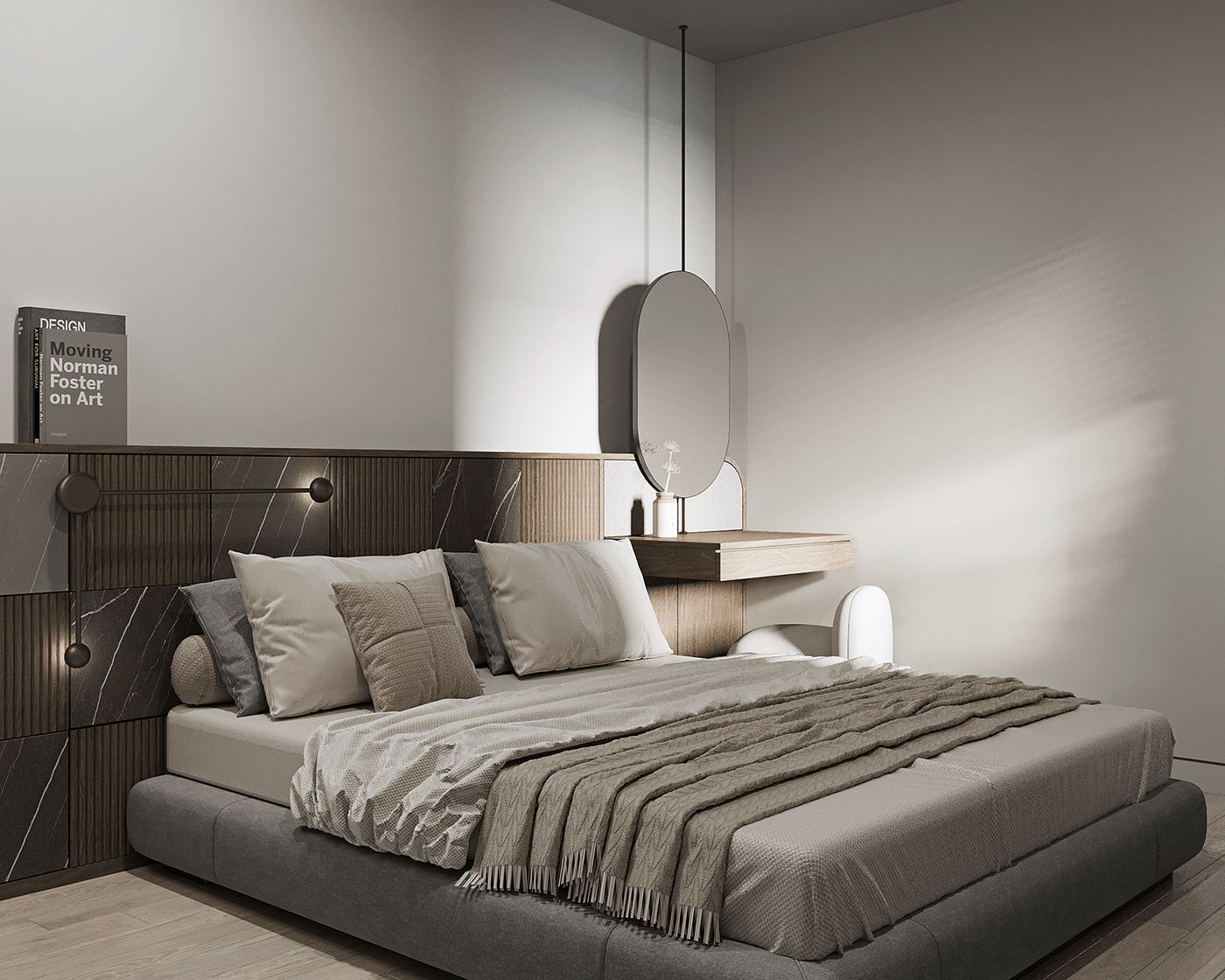 中性色系公寓设计 超精致！-18