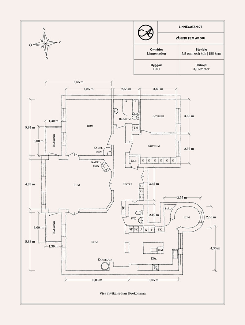 宽敞的厨房和餐厅里的图书馆：瑞典的大公寓-39