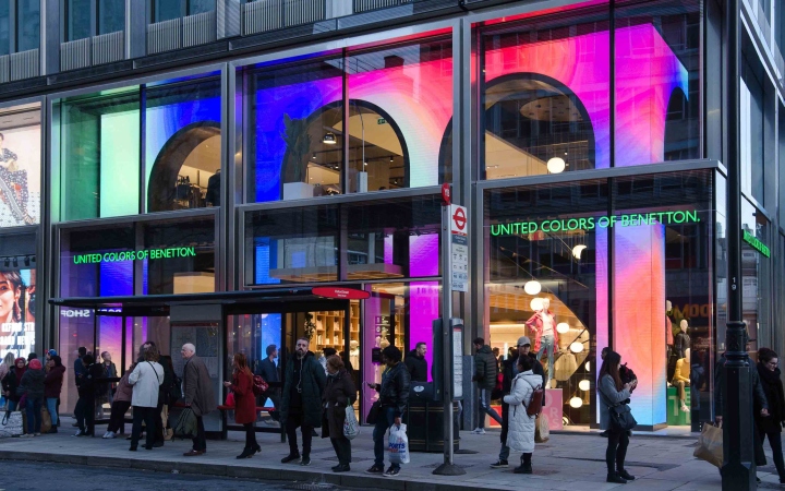 伦敦 Benetton 旗舰店 | 数字化艺术与自然的完美融合-33