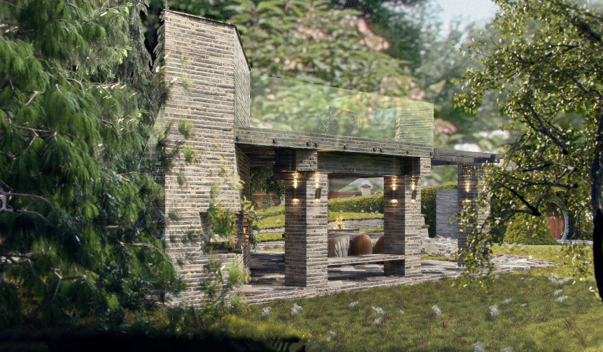 带有烧烤设施的亭子丨俄罗斯丨INSIGHT ADB-13