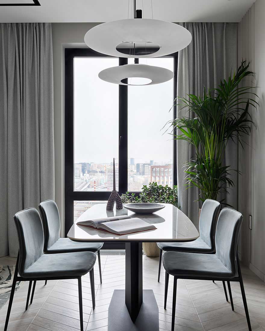 莫斯科简约舒适灰调公寓设计-6