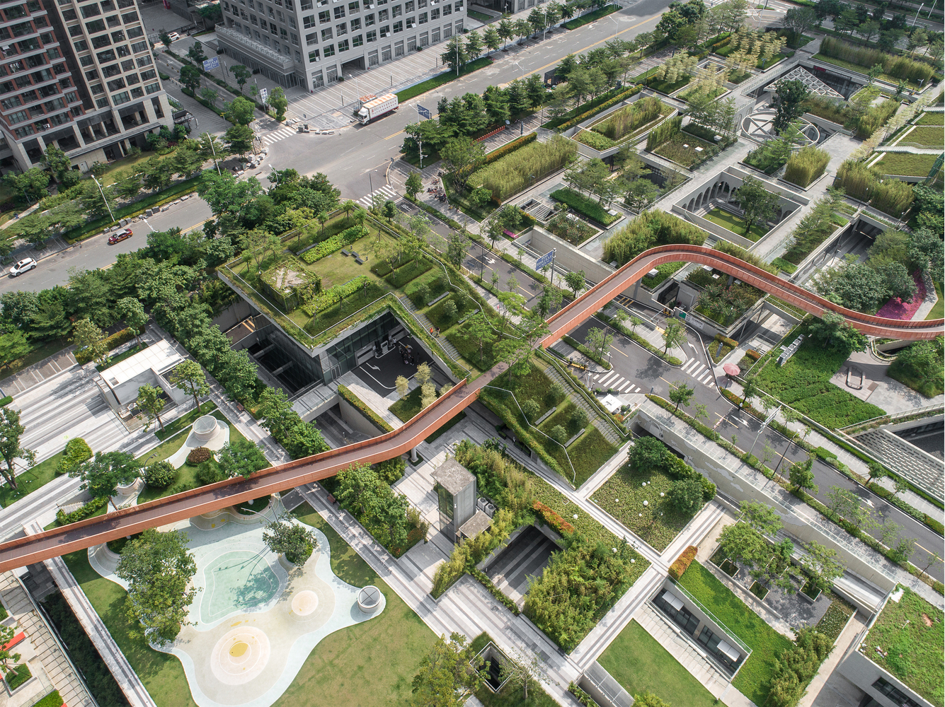 深圳万科社区 A1-B2 与公交车站-19