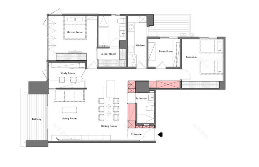 简约时尚公寓设计丨虫点子创意设计-2