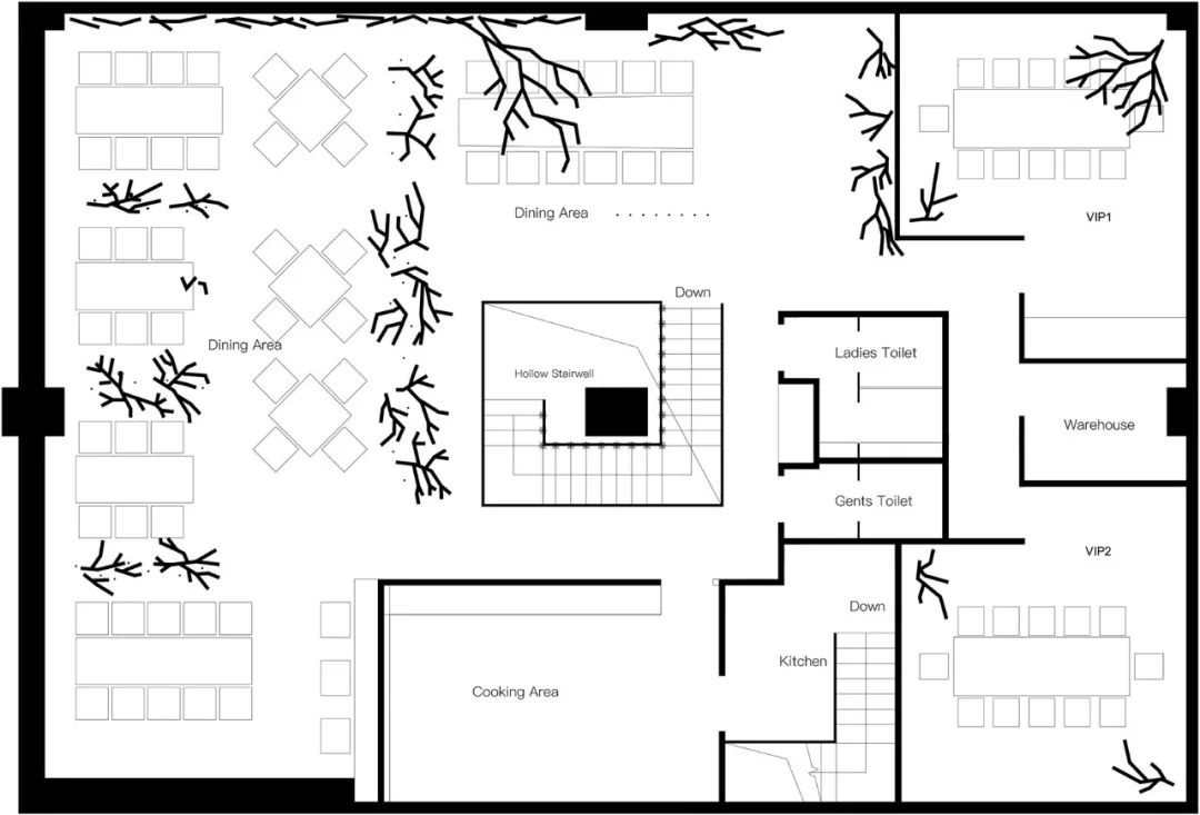 禅意空间 | “吾同”餐厅,演绎原始真我-15