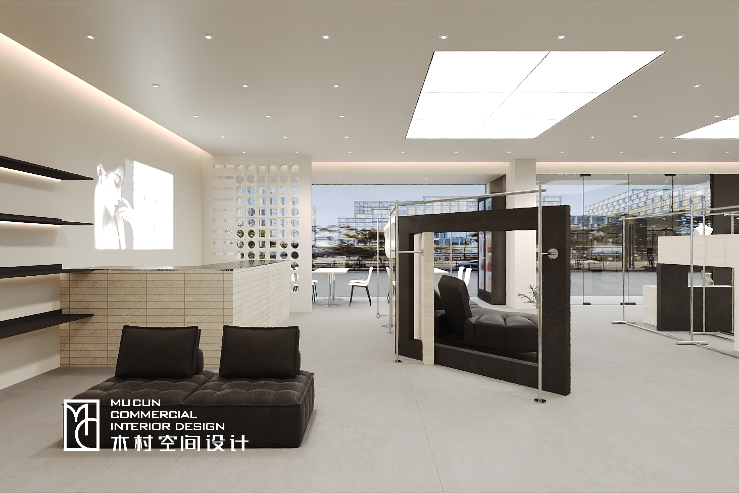 现代简约服装店设计丨中国上海丨木村空间美学-10