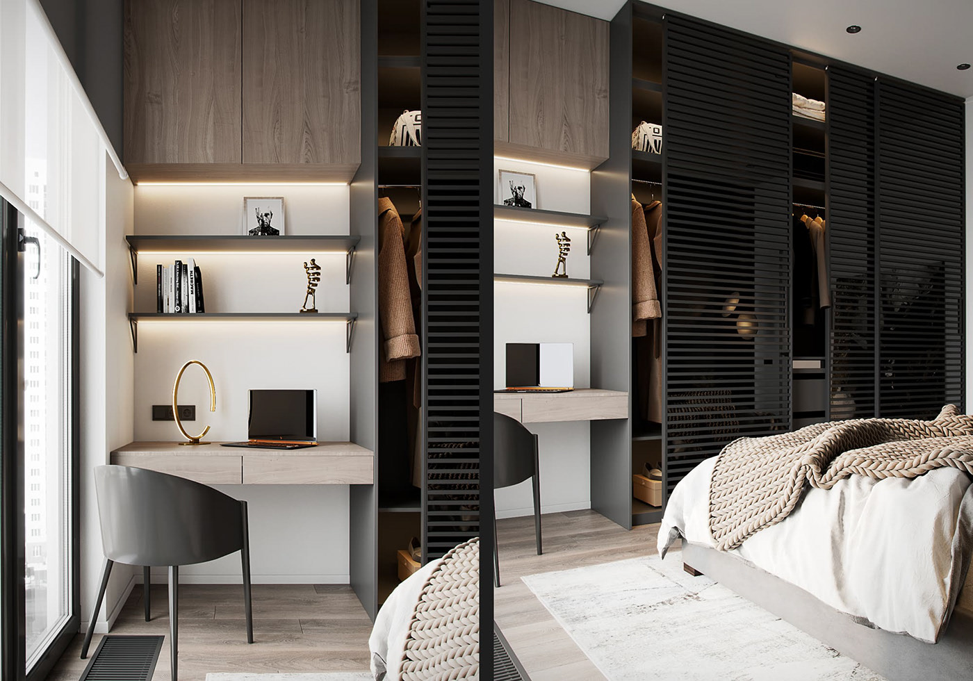 俄罗斯--黑色系公寓简约有质感-10