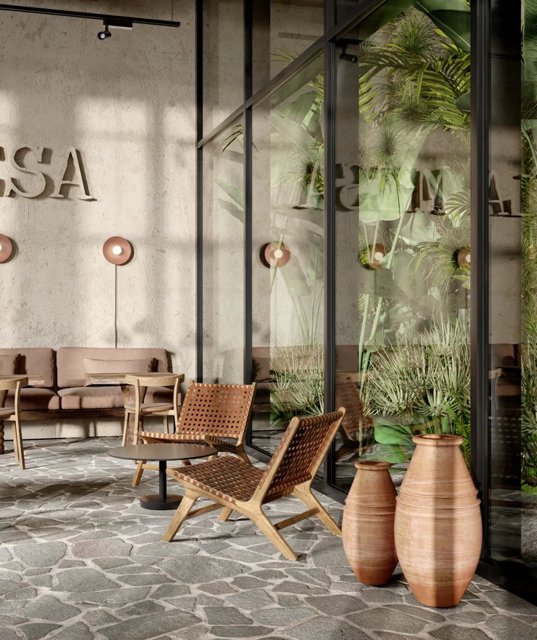 美式侘寂风餐厅设计丨YanaPrydalna-34