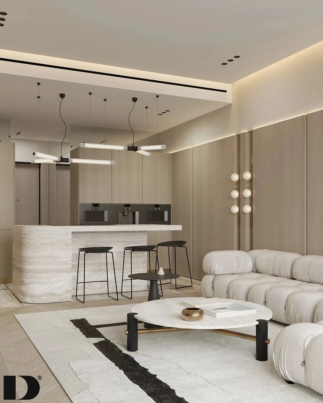 简约豪宅丨DEDE STUDIO-18