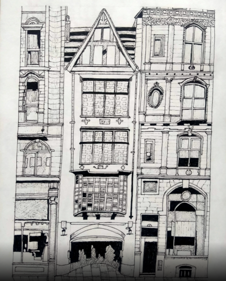 My experiment to my hand sketches by using AI-0