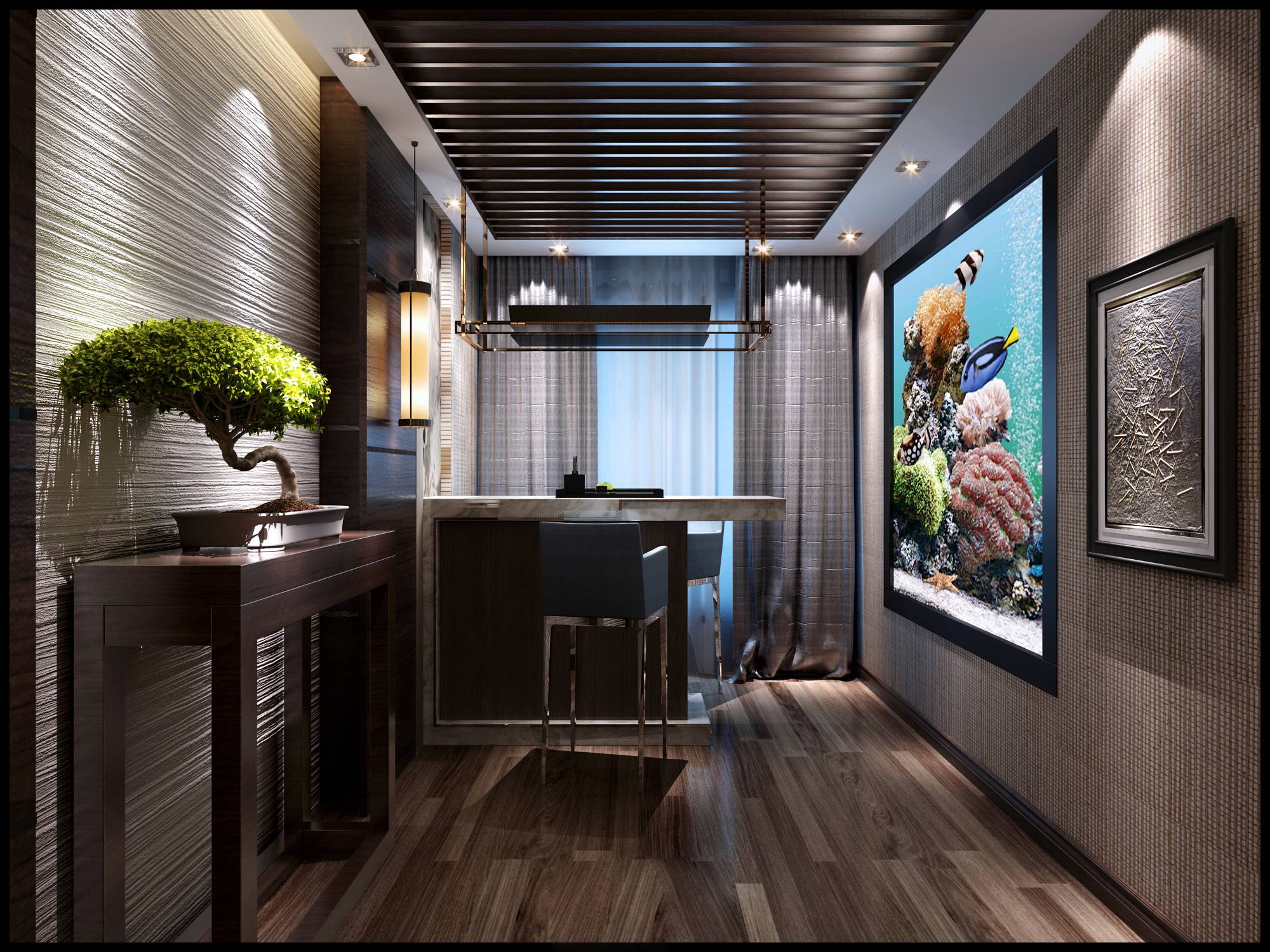 新中式 中式古典 奢华家装别墅样板房-17-4