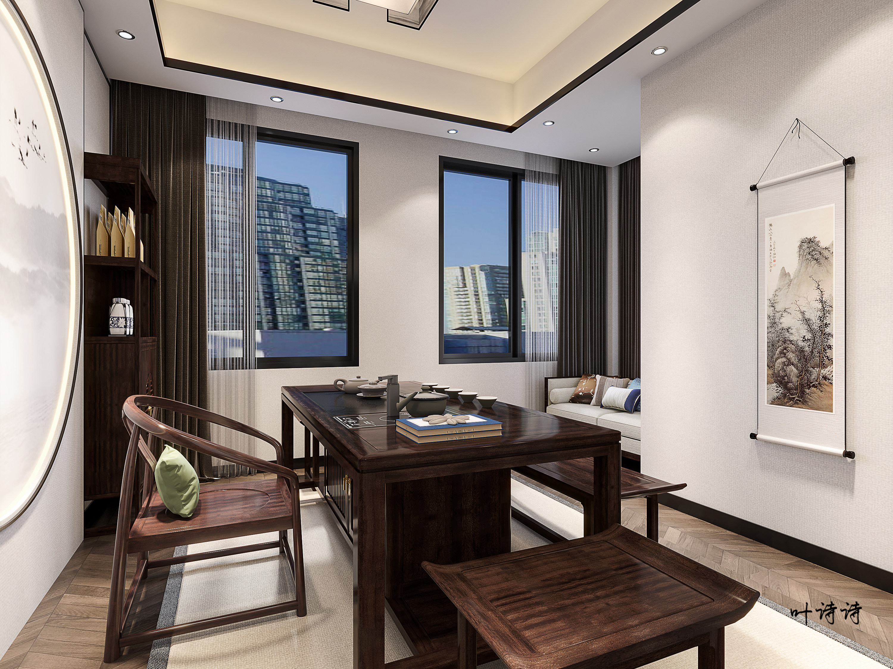 朴隐山居茶楼设计-8