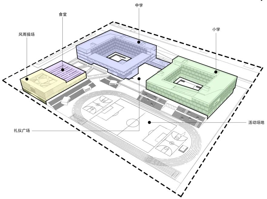 哈尔滨荣昌路学校 | 绿色和谐美丽自然的生态化可持续校园-23