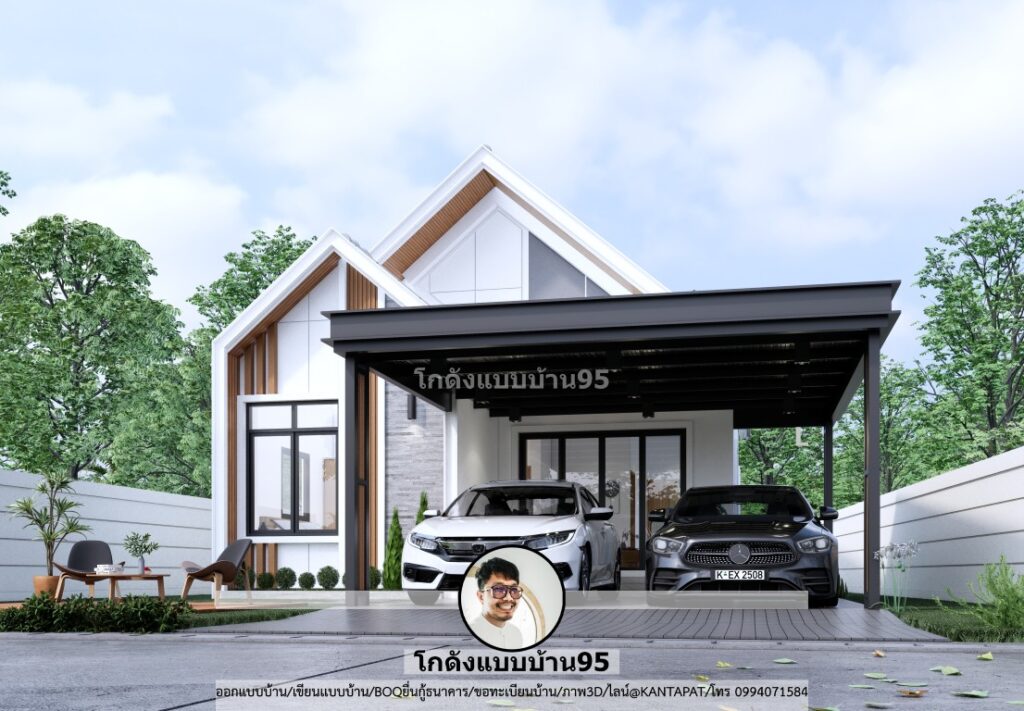 แบบบ้านนอร์ดิก-P-2196 ออกแบบบ้าน100 ตร.ม. สวยทันสมัยไม่ตกเทรนด์-15