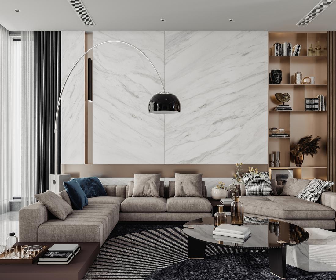 现代简约客厅设计-5