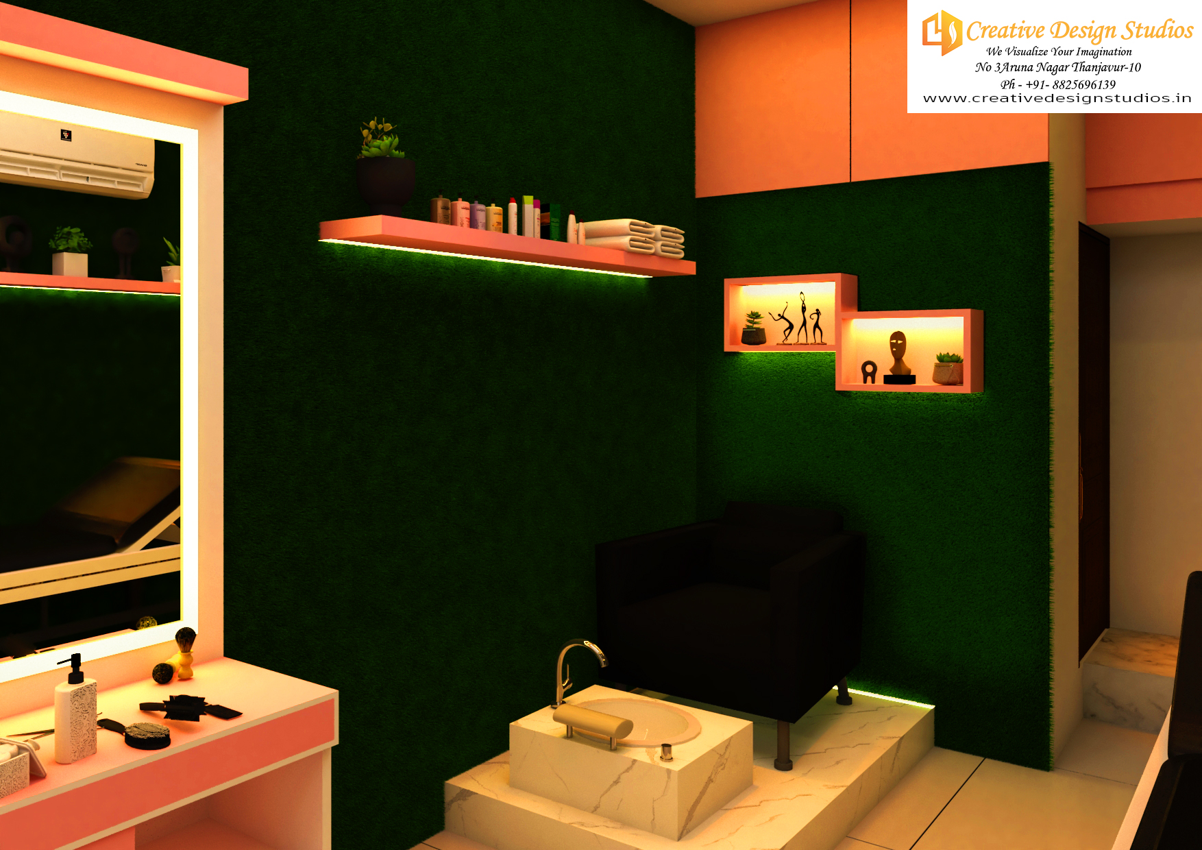 Spa & Parlour 室内设计丨Creative Design Studios-5