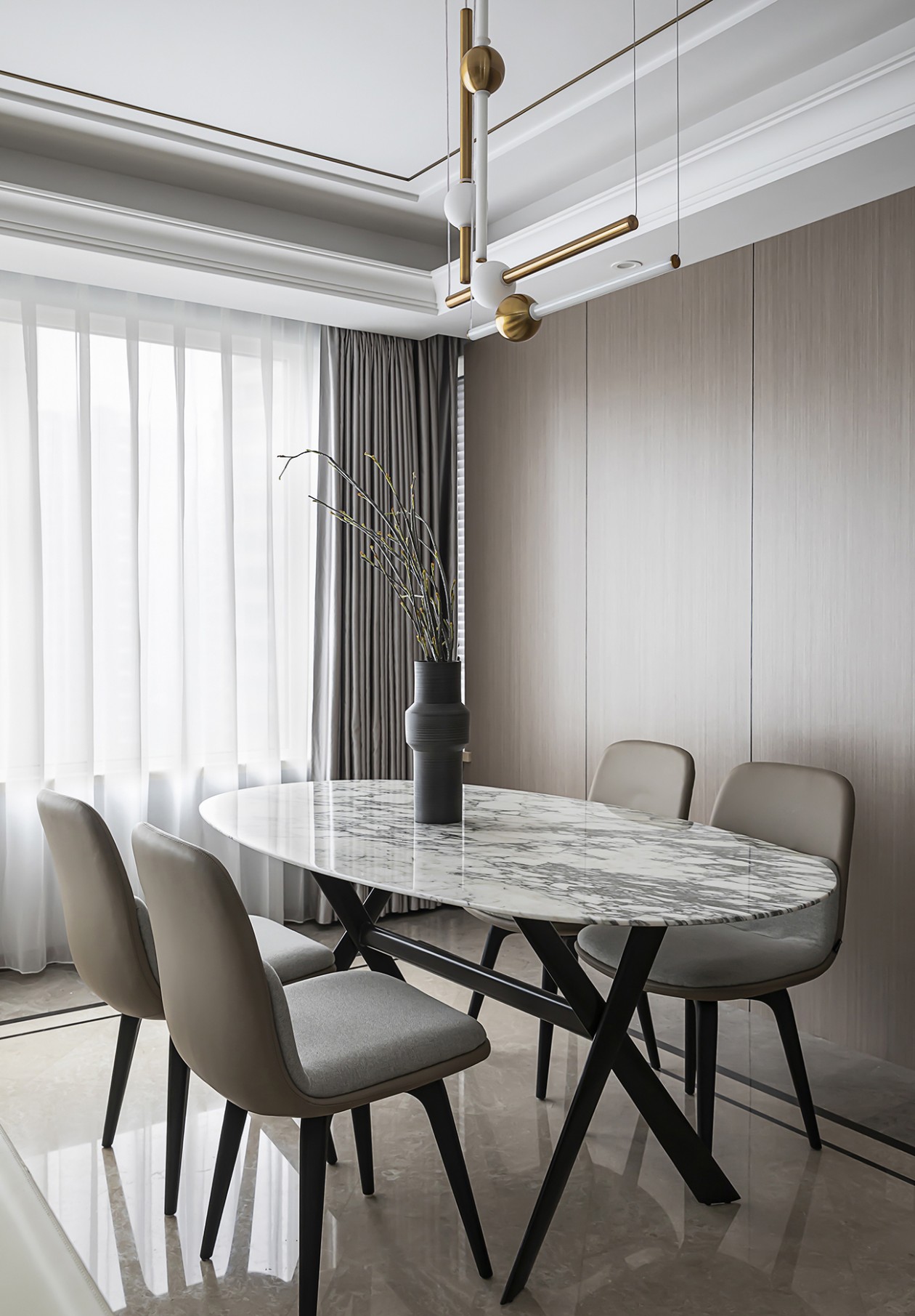 奥体精装修,颠覆空间感觉收纳隐形门呈现精致简约风-12