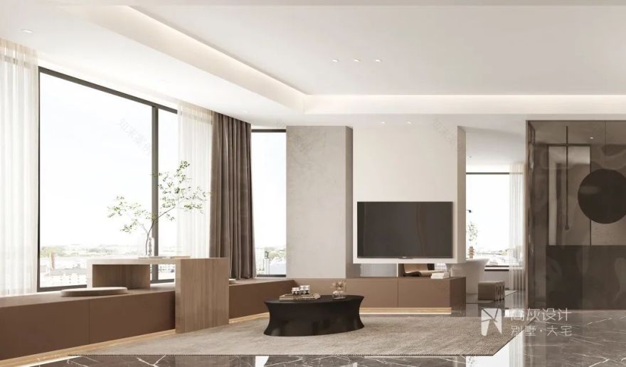 南广场花园现代简约家居设计丨高灰设计-29