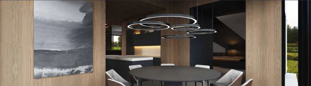 常恩设计 | 雅黑璞木极简风私宅，诠释空间高级感与时尚感-15