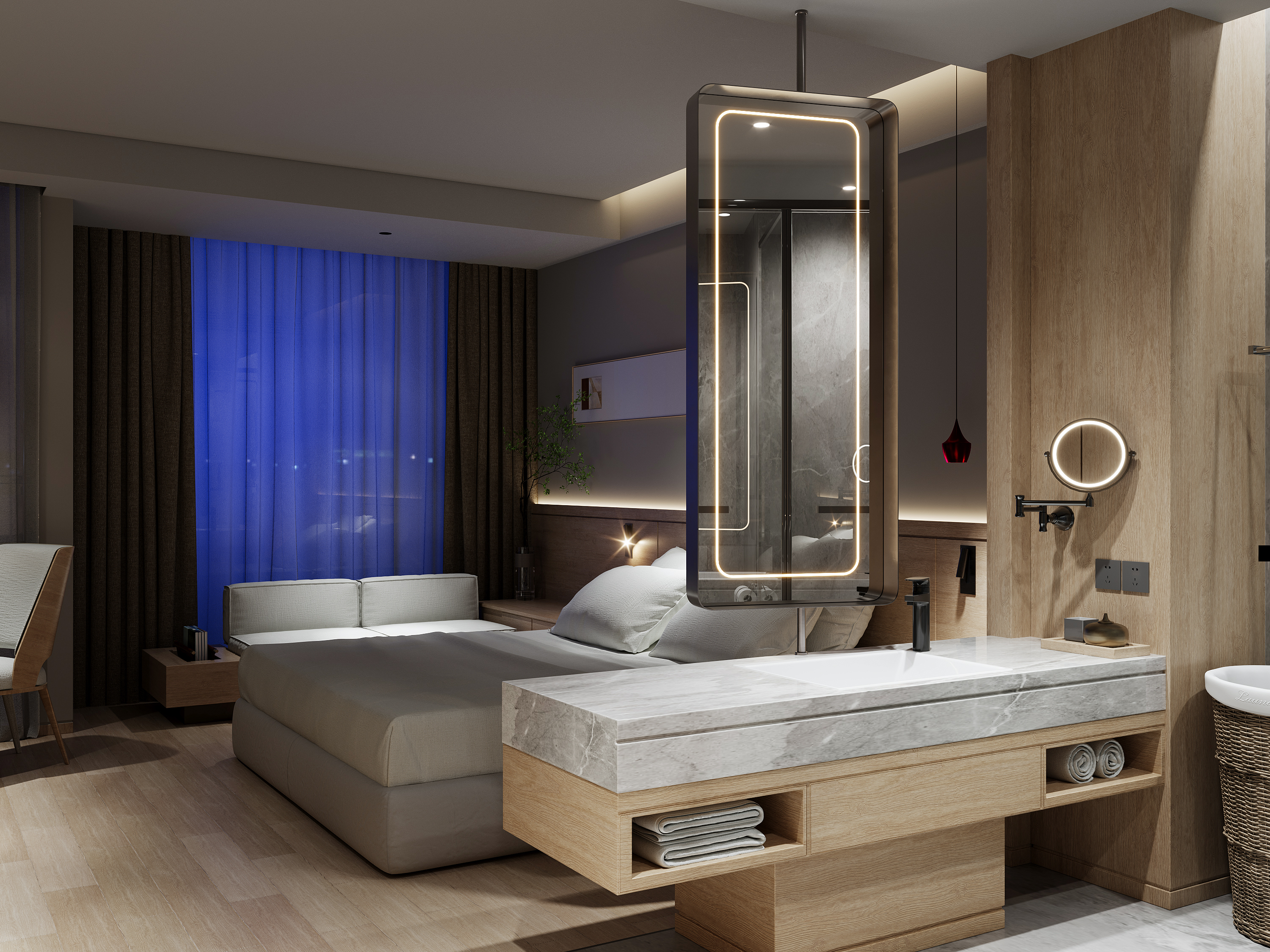 酒店设计方案效果图-44